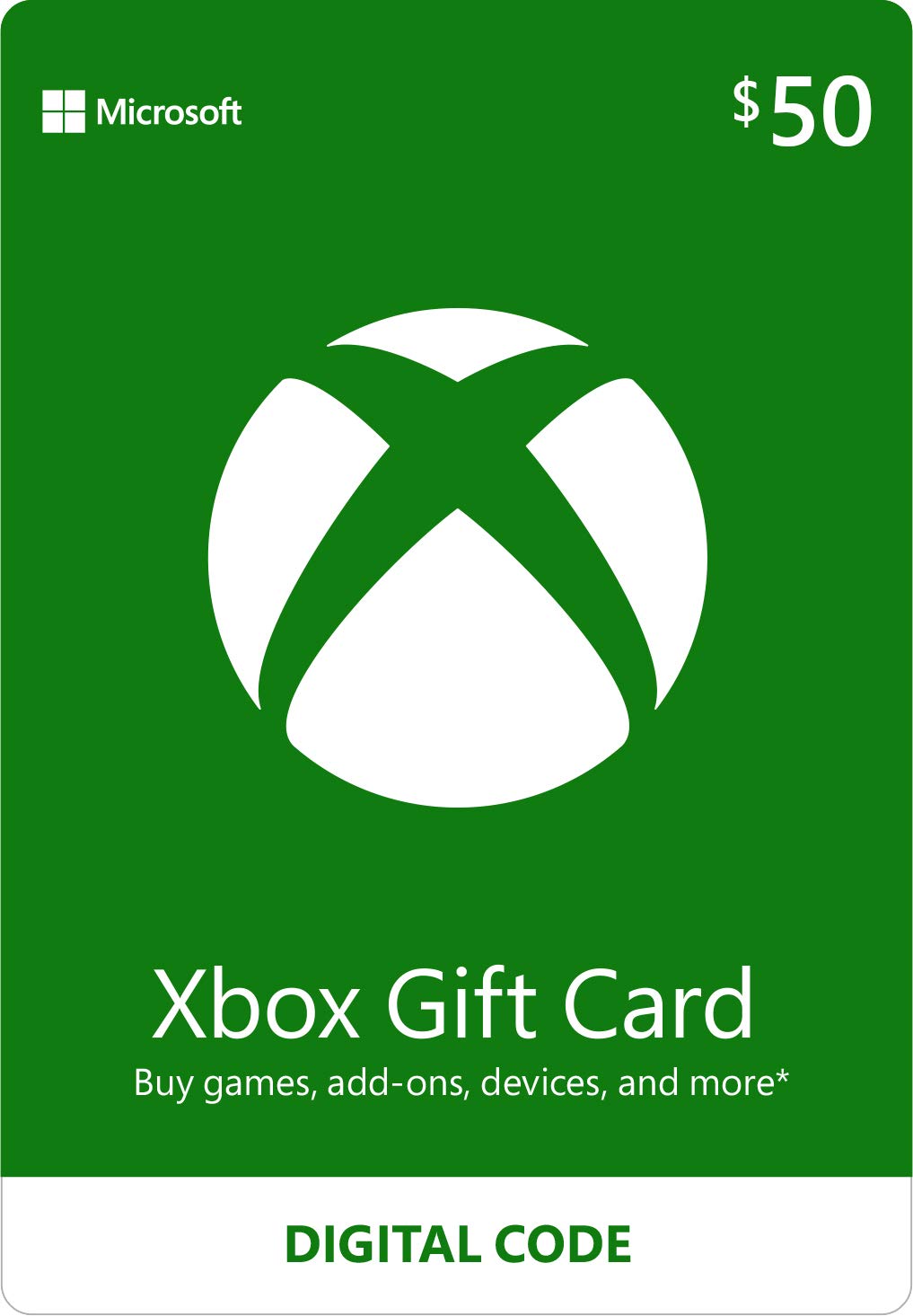 Xbox gift card 50